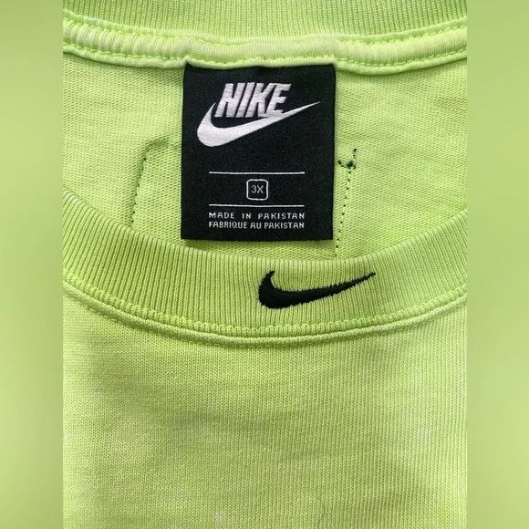 Nike Women's Just Do It Cropped Green Tank Top Sleeveless Size 3X - Picture 5 of 7